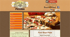 Desktop Screenshot of fourboyspizza.com